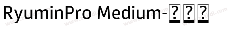 RyuminPro Medium字体转换